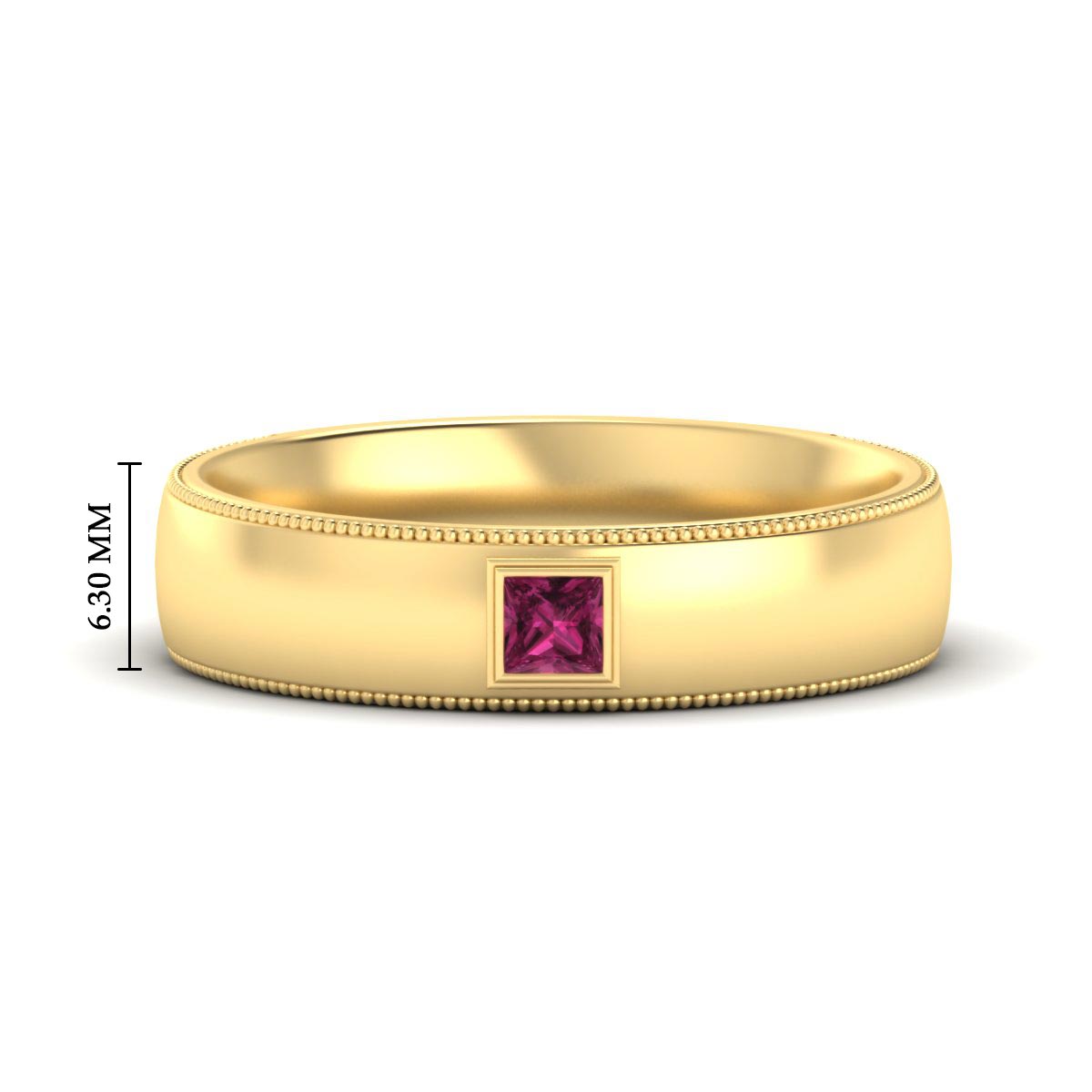 Princess Cut Mens Comfort Fit Promise Ring Fascinating Diamonds