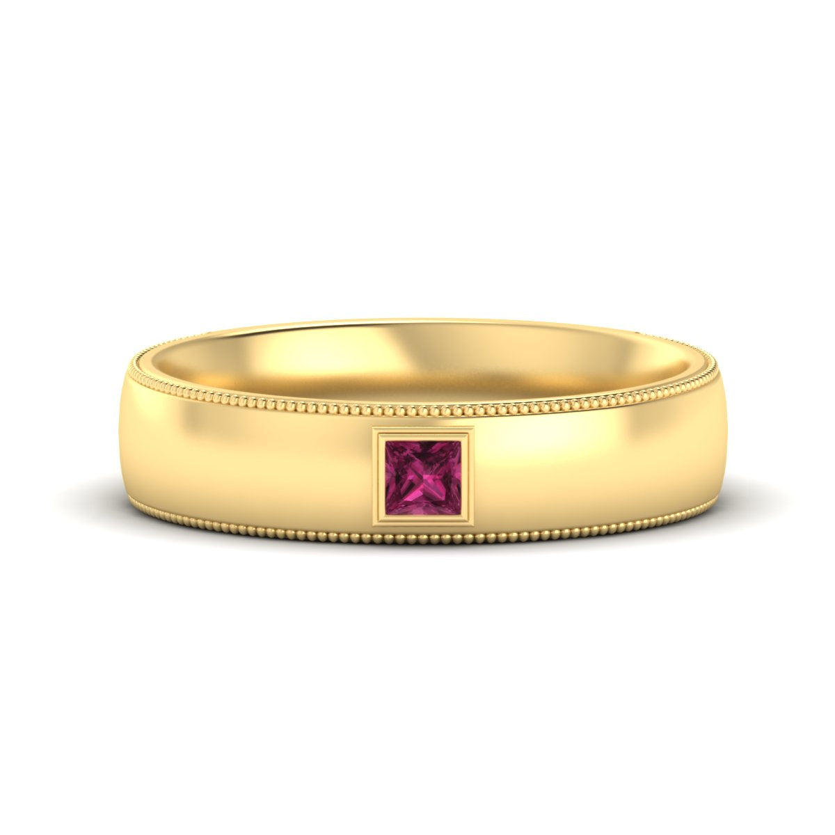 Princess Cut Mens Comfort Fit Promise Ring Fascinating Diamonds