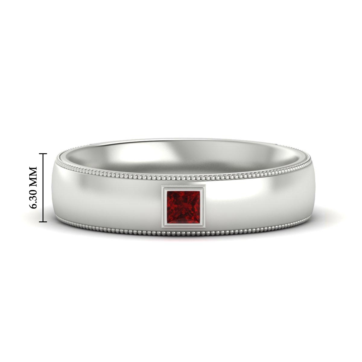 Princess Cut Mens Comfort Fit Promise Ring Fascinating Diamonds