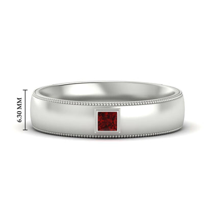 Princess Cut Mens Comfort Fit Promise Ring Fascinating Diamonds