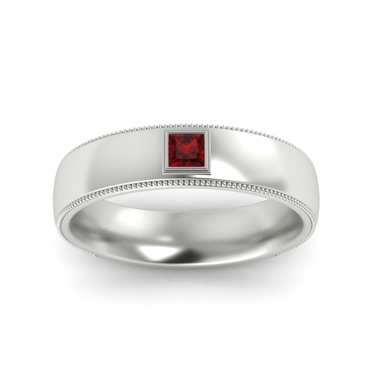 Princess Cut Mens Comfort Fit Promise Ring Fascinating Diamonds