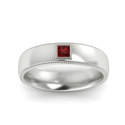 Princess Cut Mens Comfort Fit Promise Ring Fascinating Diamonds