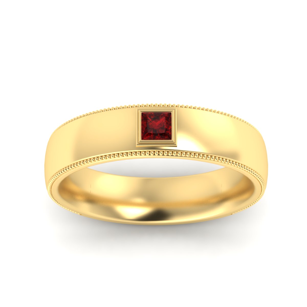 Princess Cut Mens Comfort Fit Promise Ring Fascinating Diamonds
