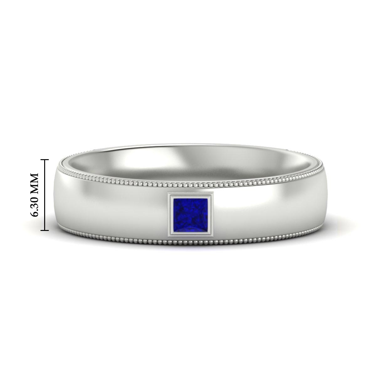 Princess Cut Mens Comfort Fit Promise Ring Fascinating Diamonds