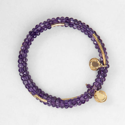Prism - Amethyst Horseshoe Coin Equestrian Bracelet Urban-Equestrian