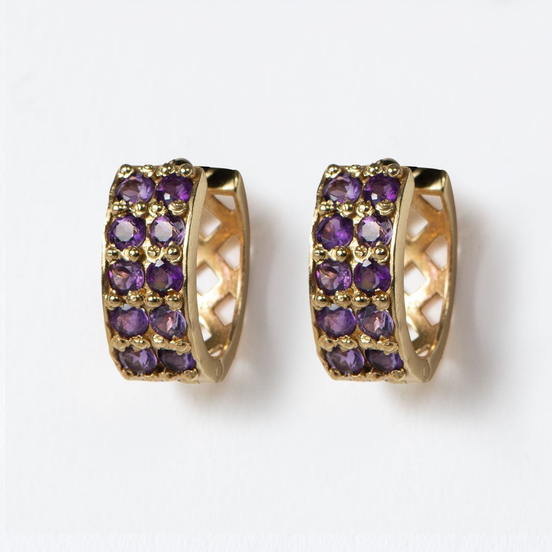 Prism - Linea Amethyst Equestrian Earring Urban-Equestrian