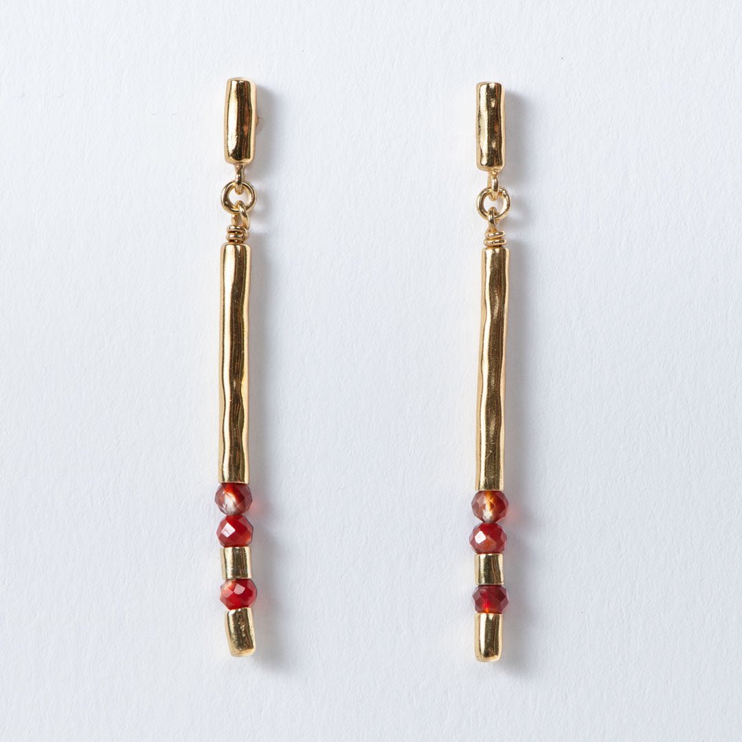 Prism - Linea Carnelian Equestrian Earring Urban-Equestrian