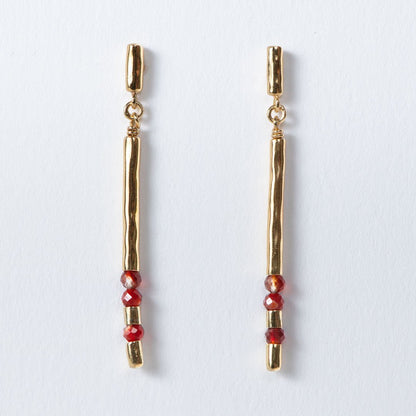Prism - Linea Carnelian Equestrian Earring Urban-Equestrian