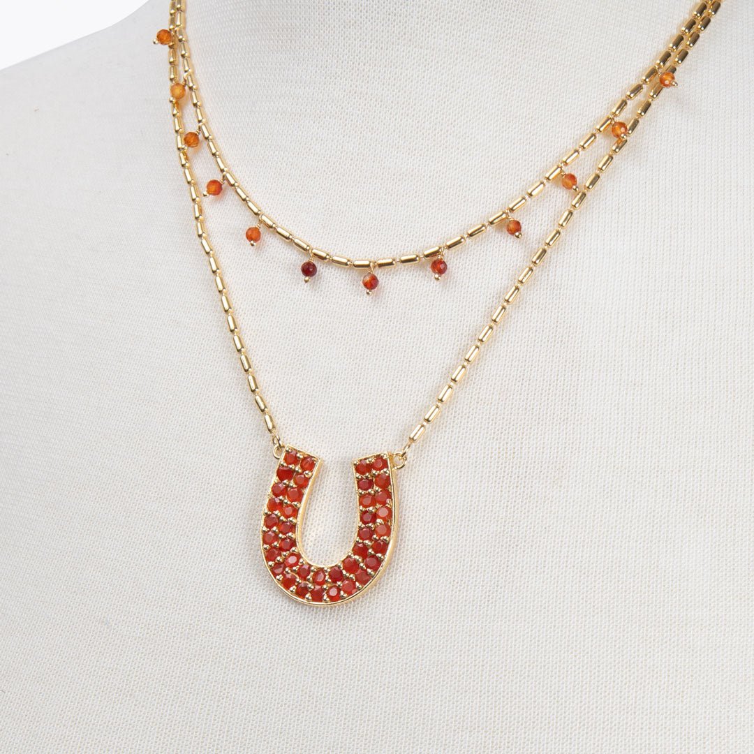 Prism - Linea Carnelian Equestrian Earring Urban-Equestrian
