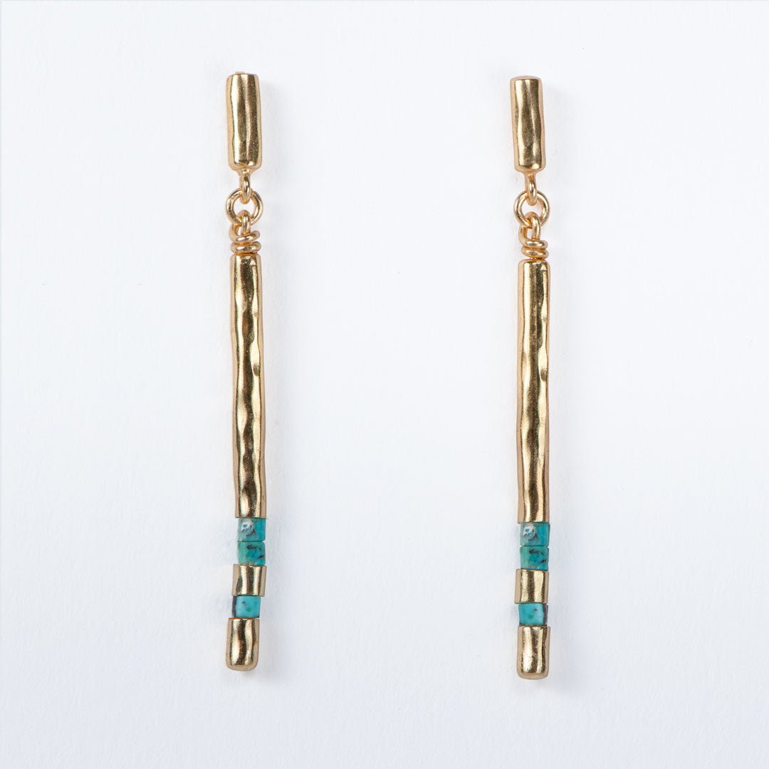 Prism - Linea Turquoise Equestrian Earring Urban-Equestrian