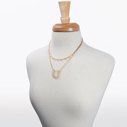 Prism - Pearl Equestrian Horseshoe Necklace & Choker Urban-Equestrian
