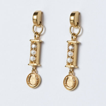 Prism - Pearl Pave Horseshoe Earring Urban-Equestrian
