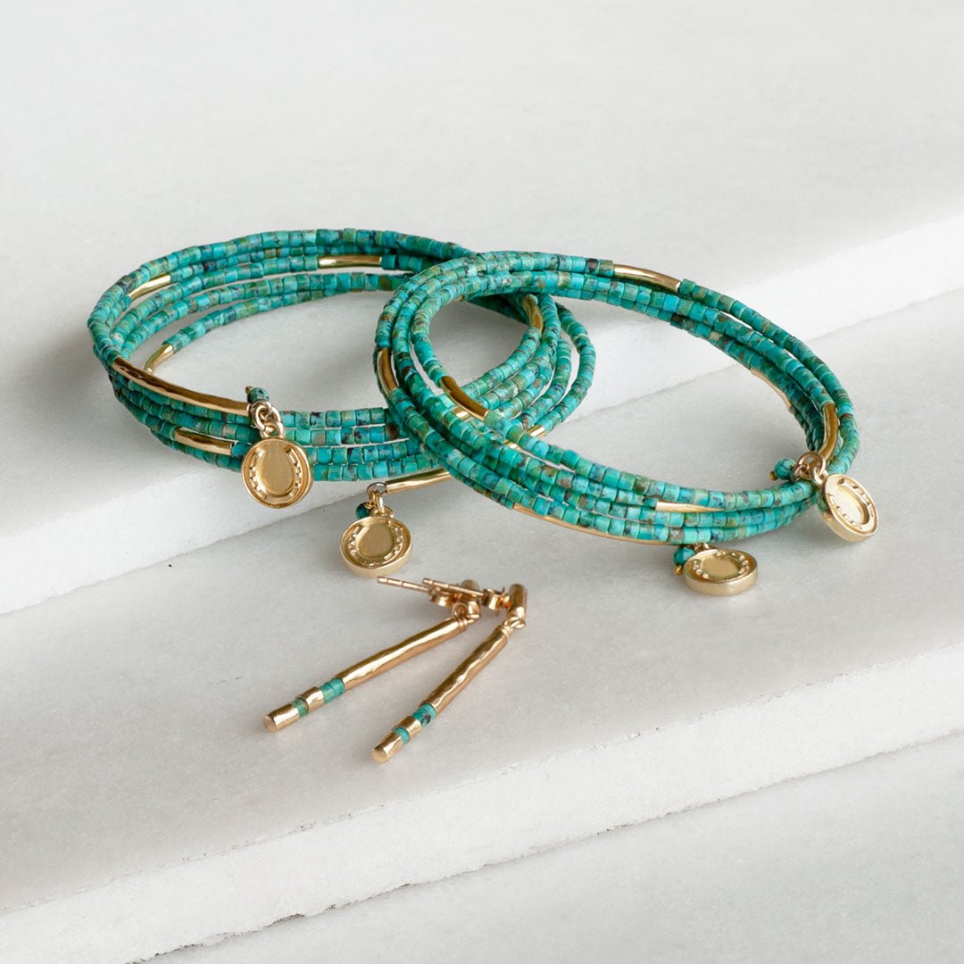 Prism - Turquoise Equestrian Horseshoe Necklace & Choker Urban-Equestrian