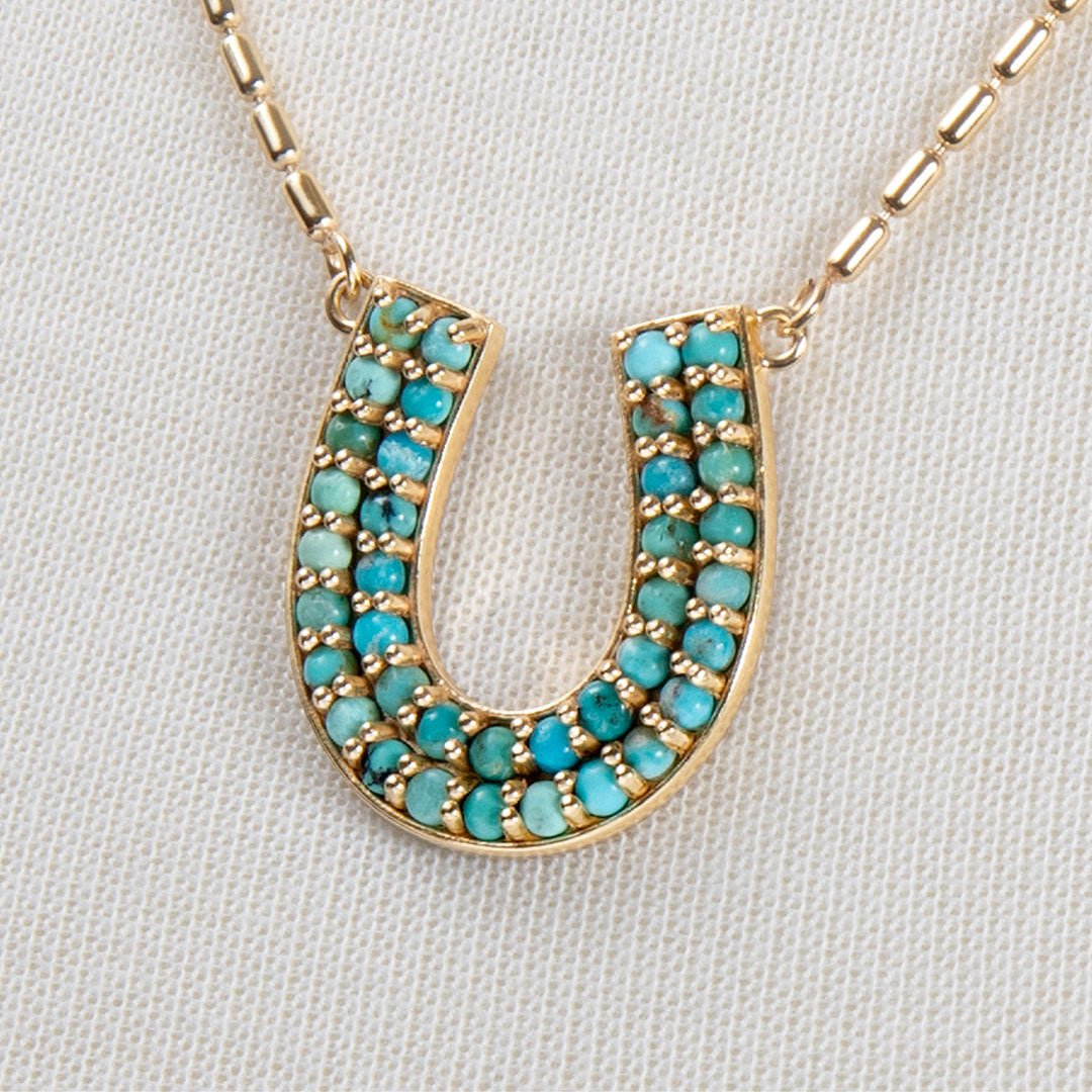Prism - Turquoise Equestrian Horseshoe Necklace & Choker Urban-Equestrian