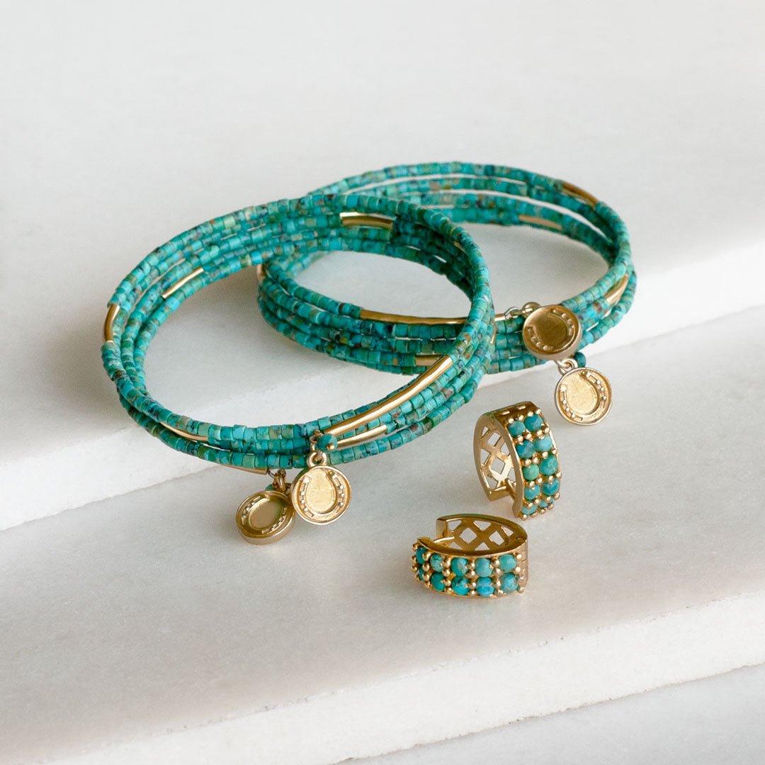 Prism - Turquoise Equestrian Horseshoe Necklace & Choker Urban-Equestrian