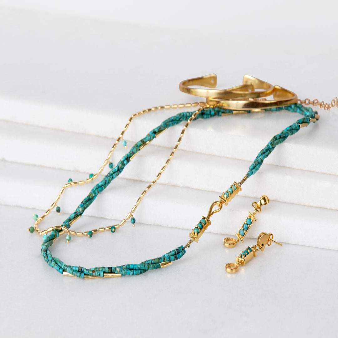 Prism - Turquoise Horseshoe Coin Equestrian Bracelet Urban-Equestrian