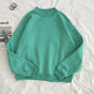 O-neck Hoodies Women Winter Autumn Pullover Sweatshirt Female Pure Color Loose Tracksuit