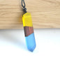 nowadaysfashion Vintage Men'Woman s Fashionable Wood Resin Necklace Pendant