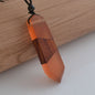 nowadaysfashion Vintage Men'Woman s Fashionable Wood Resin Necklace Pendant