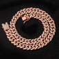 Gold Necklace +Watch+Bracelet Miami Curb Cuban Chain Gold Full Iced Out Paved Rhinestones CZ Bling