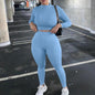 Two Piece Sets Tracksuits High Waist Stretchy Sportswear Hot Crop Tops And Leggings