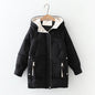 2021 Thick Hooded Down Coat Women Winter Jacket Cotton Long Warm Padded Parka