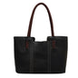Fashion Women PU Leather Solid Color Shoulder Shopping Bag