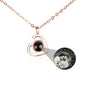 Personalized heart shape Projection Photo Necklace Custom Pendant
