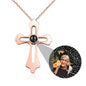Personalized Custom Photo Name Cross Style Projection Necklace Pendant Necklaces