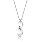 Personalized Stainless Steel Skateboard Pendant Custom Text Necklace