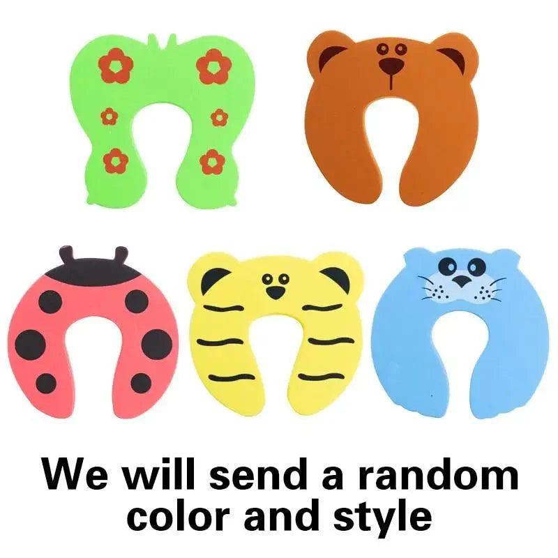 Protection Baby Safety Cute Animal Security Door Stopper Baby Card Lock Newborn Care Child Finger Protector Stevvex