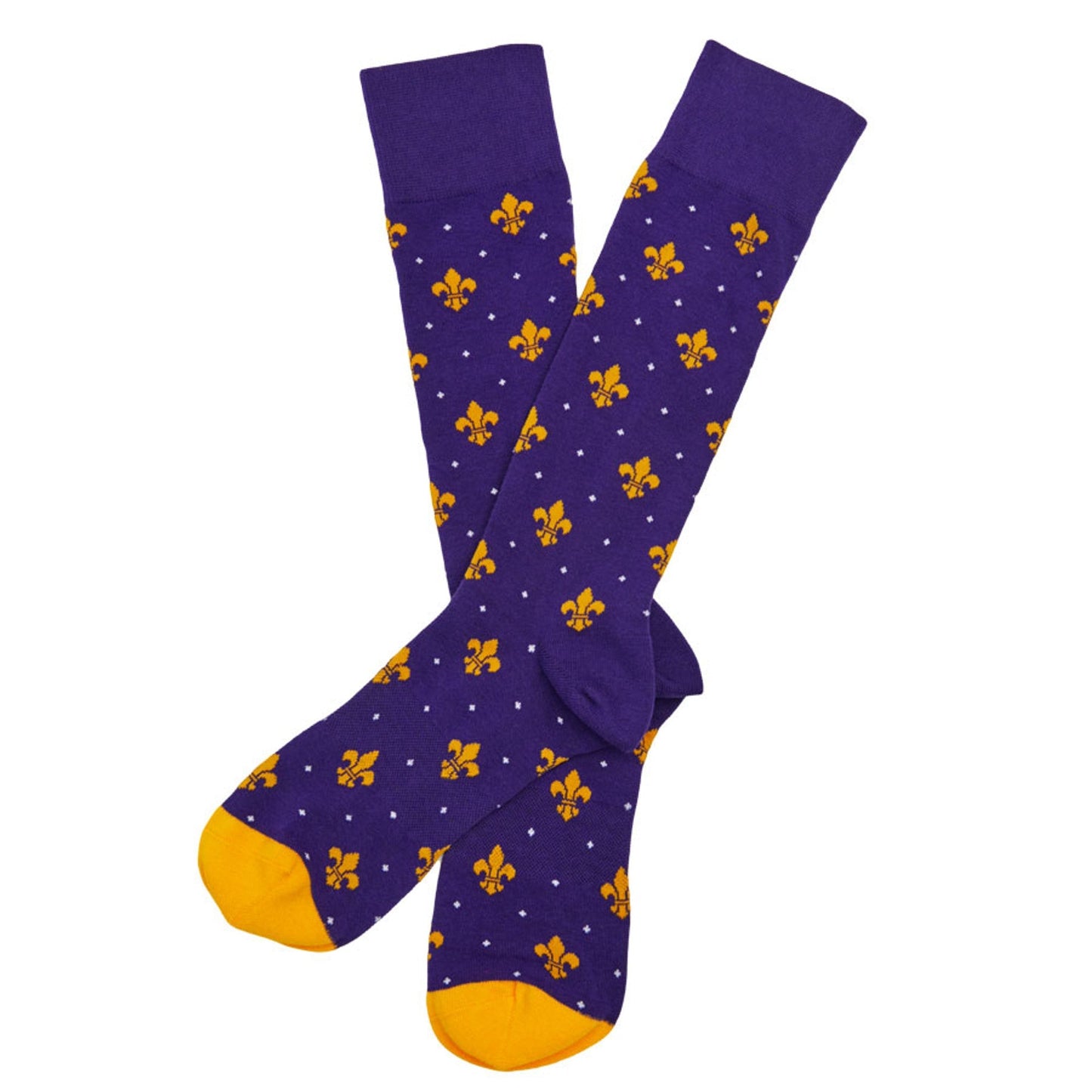 Purple and Gold - Fleur de lis DeadSoxy