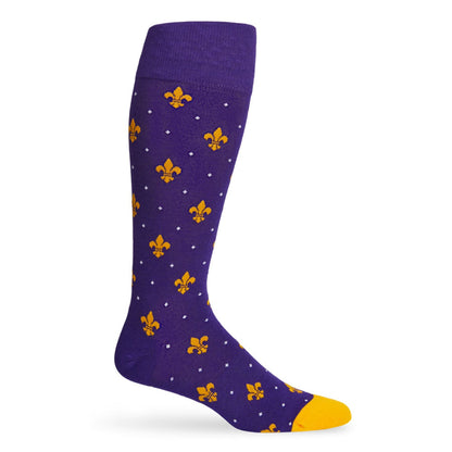 Purple and Gold - Fleur de lis DeadSoxy