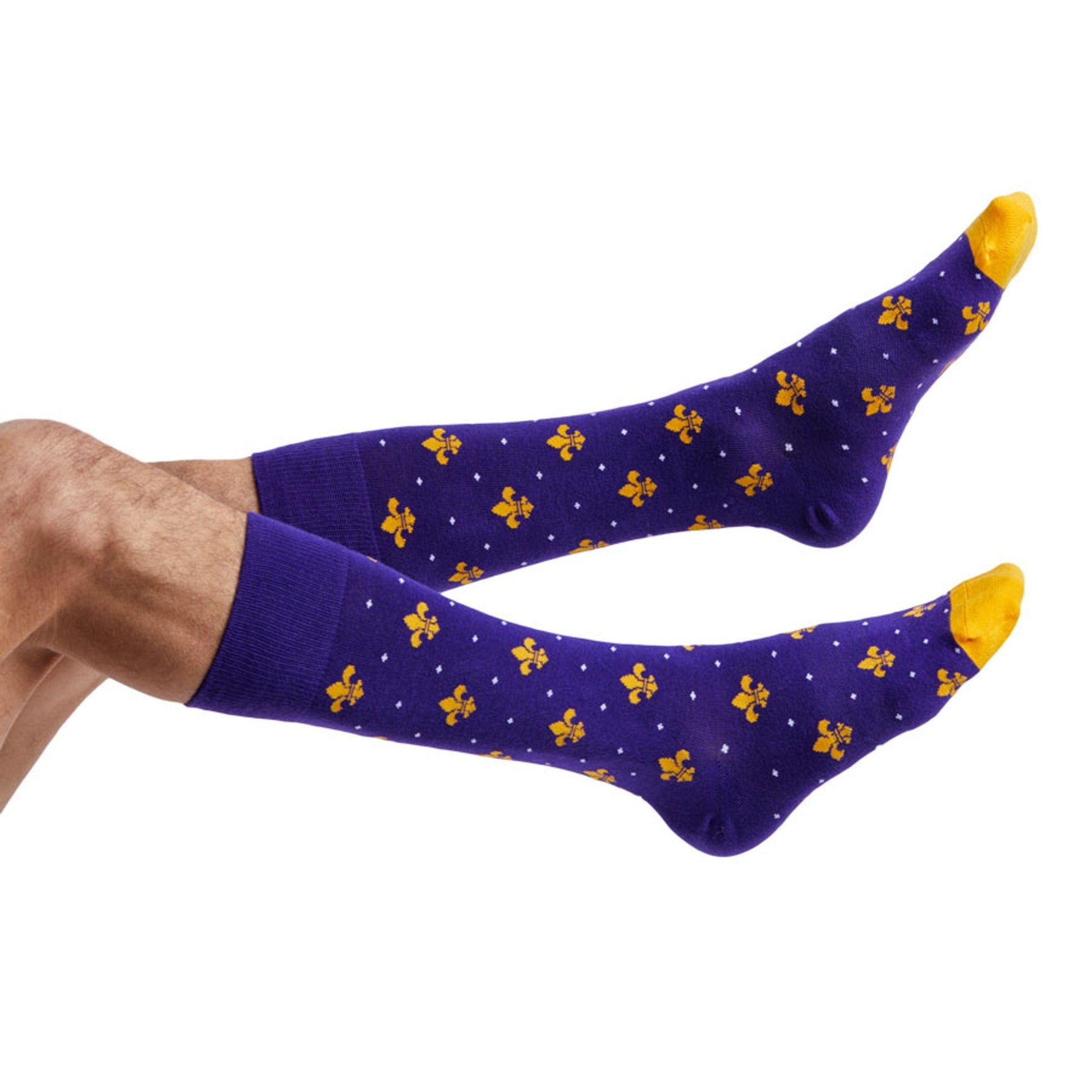 Purple and Gold - Fleur de lis DeadSoxy