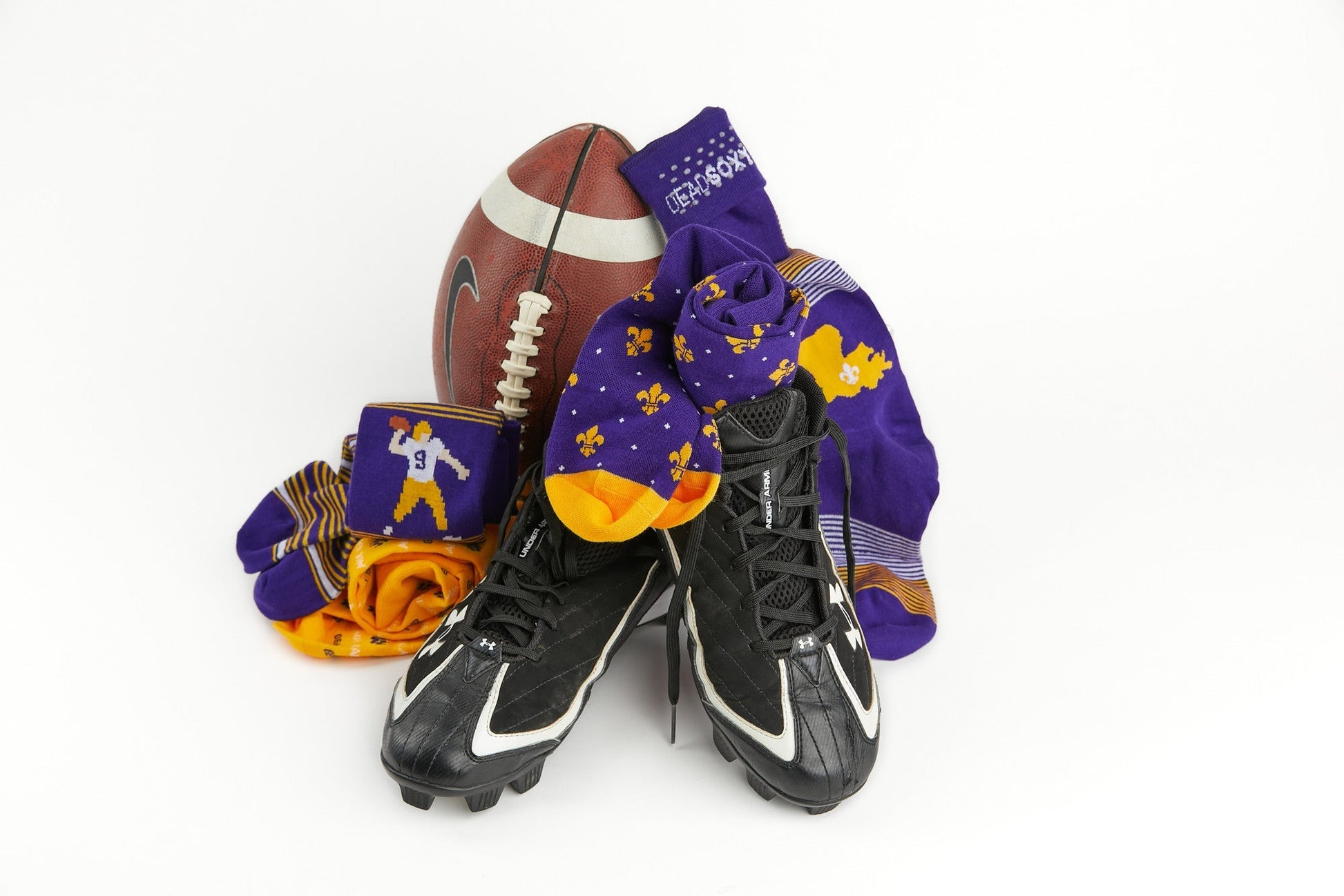 Purple and Gold - Fleur de lis DeadSoxy