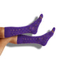 Purple / Gold Mixed Dot Dress Socks DeadSoxy