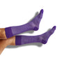Purple / White Birdseye Dress Socks DeadSoxy