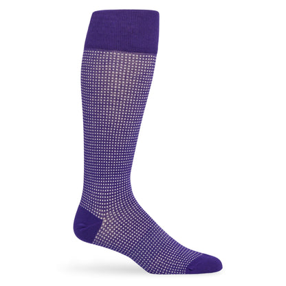 Purple / White Birdseye Dress Socks DeadSoxy