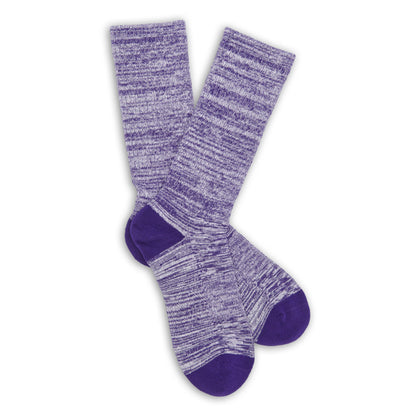 Purple / White Marl Casual Socks DeadSoxy