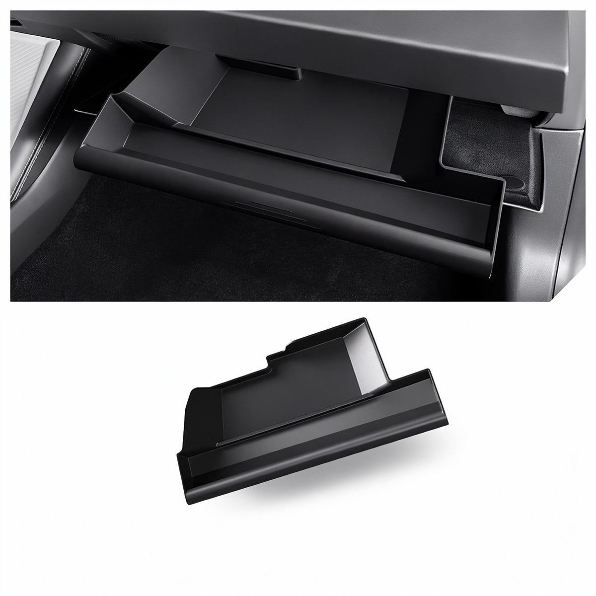 Push-Pull Glovebox Storage Case for Tesla Model 3 Highland / Model Y Juniper / YL (LHD) Tesery Official Store