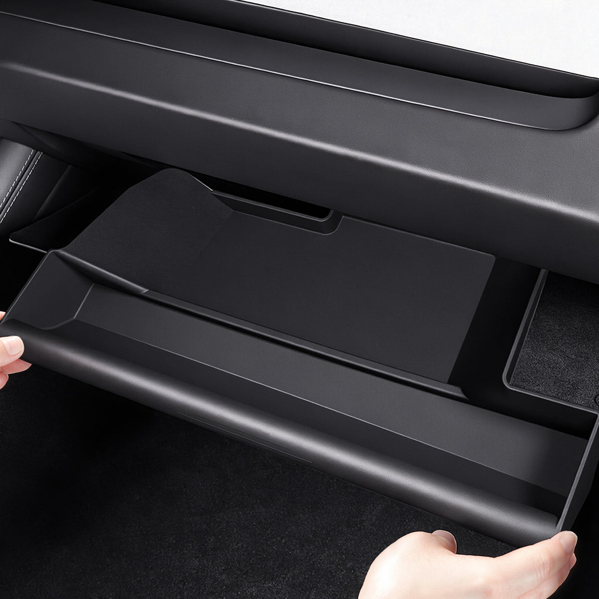 Push-Pull Glovebox Storage Case for Tesla Model 3 Highland / Model Y Juniper / YL (LHD) Tesery Official Store