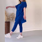 Fall Plus Size Knit Batwing Top & Bottom Set