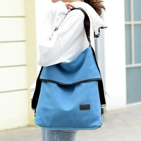 Canvas Women's Bag - Versatile Crossbody Backpack