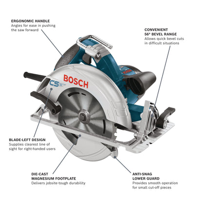 BOSCH CS10 7-1/4 In. Blade Right Circular Saw VM Hardware