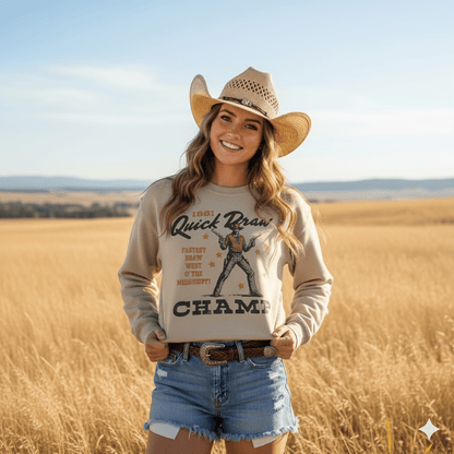 Quick Draw Champ Graphic Sweatshirt Wild Junkie