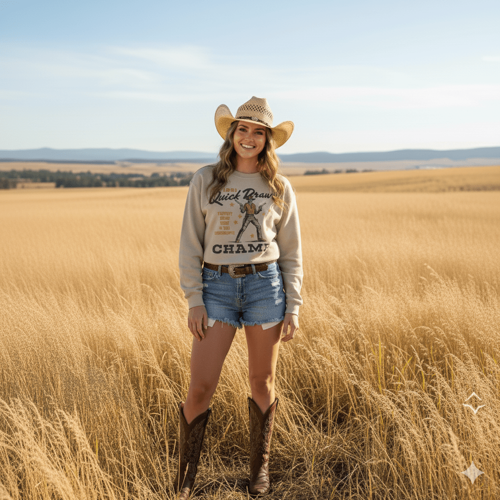 Quick Draw Champ Graphic Sweatshirt Wild Junkie