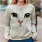 Kawaii 3D Printed Cute Animal Sweatshirt for Women