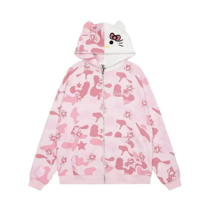 Vintage Hooded Sweatshirt for Cats - Autumn/Winter