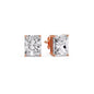 Radiant Diamond Basket Stud Earring Fascinating Diamonds