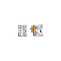 Radiant Diamond Basket Stud Earring Fascinating Diamonds